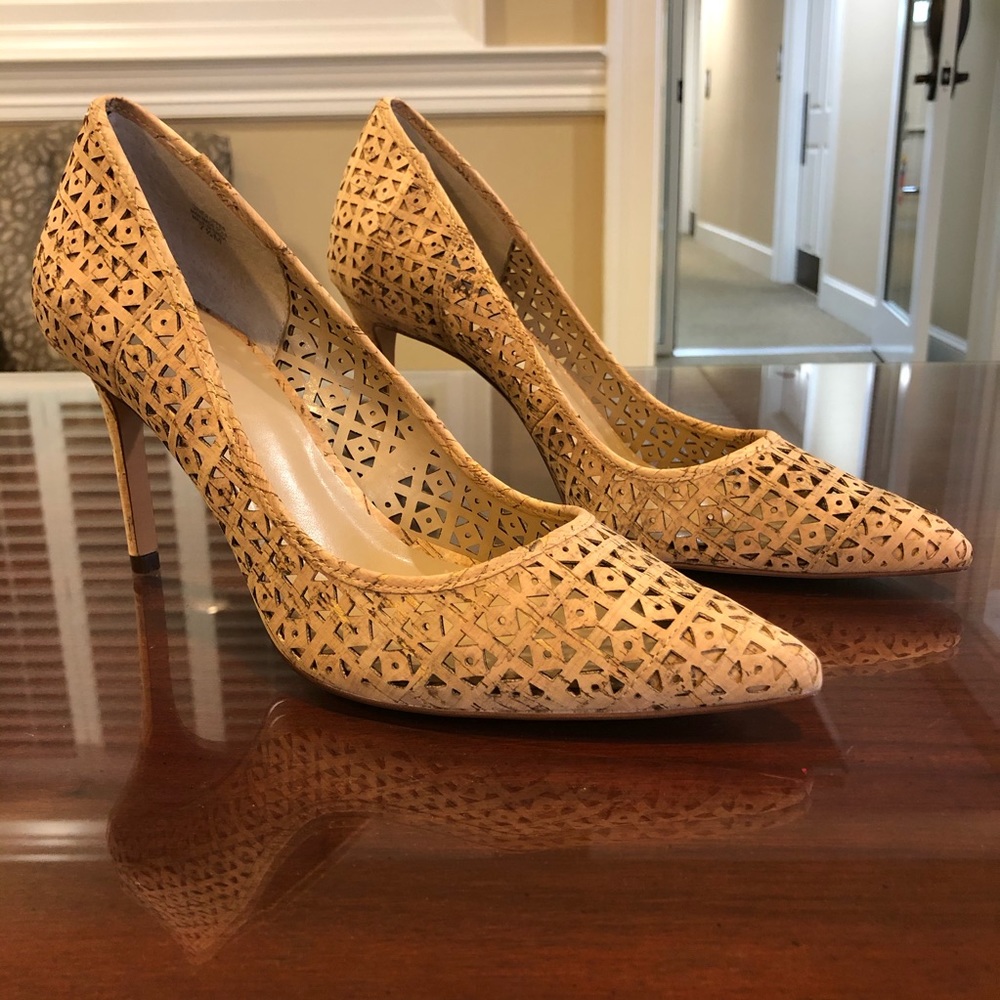 Ann Taylor Trinity Geo Cork Pump size 7 1/2